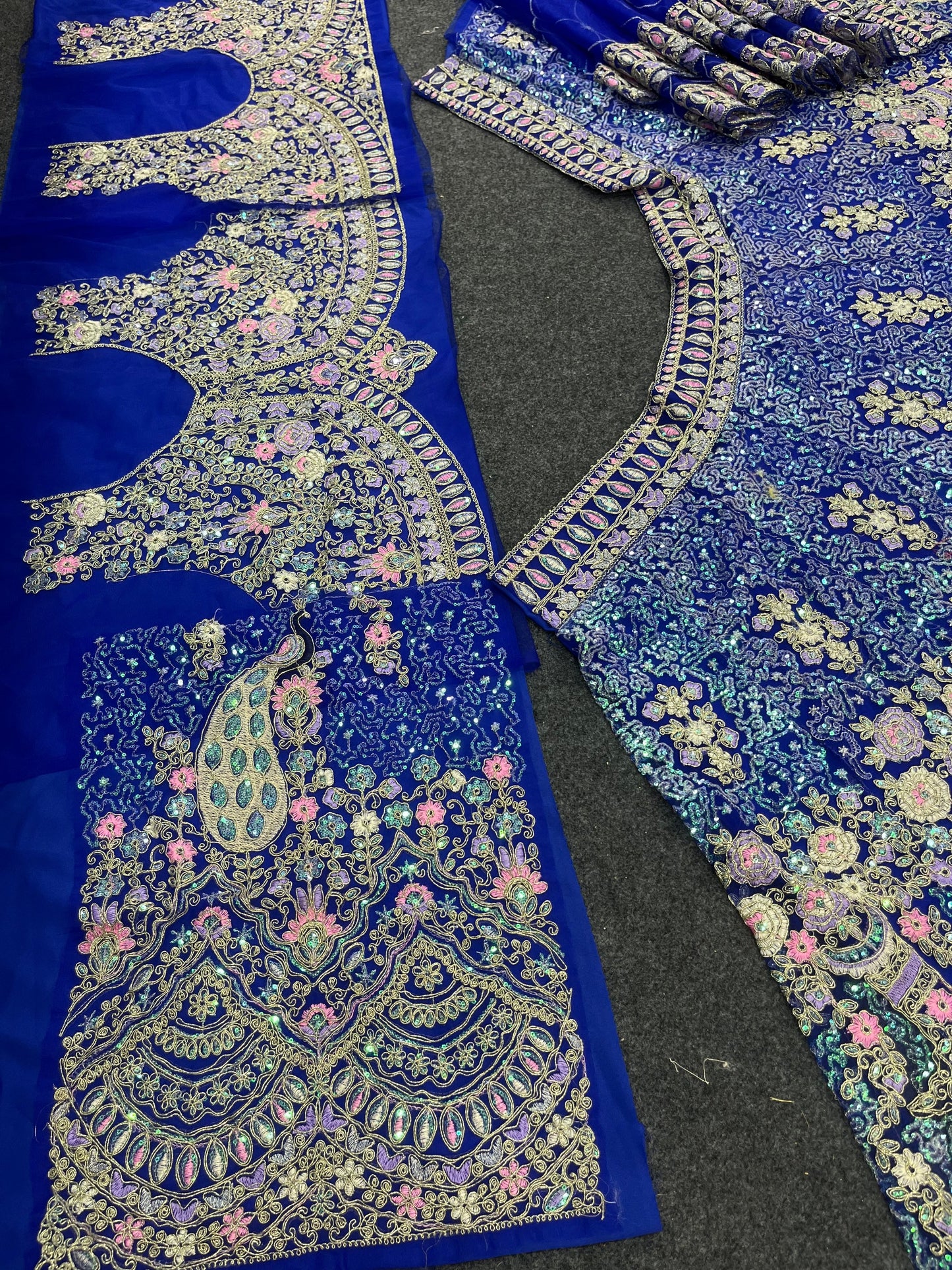 Rani Pink Color Soft Net Coding Embroidered Work Lehenga Choli