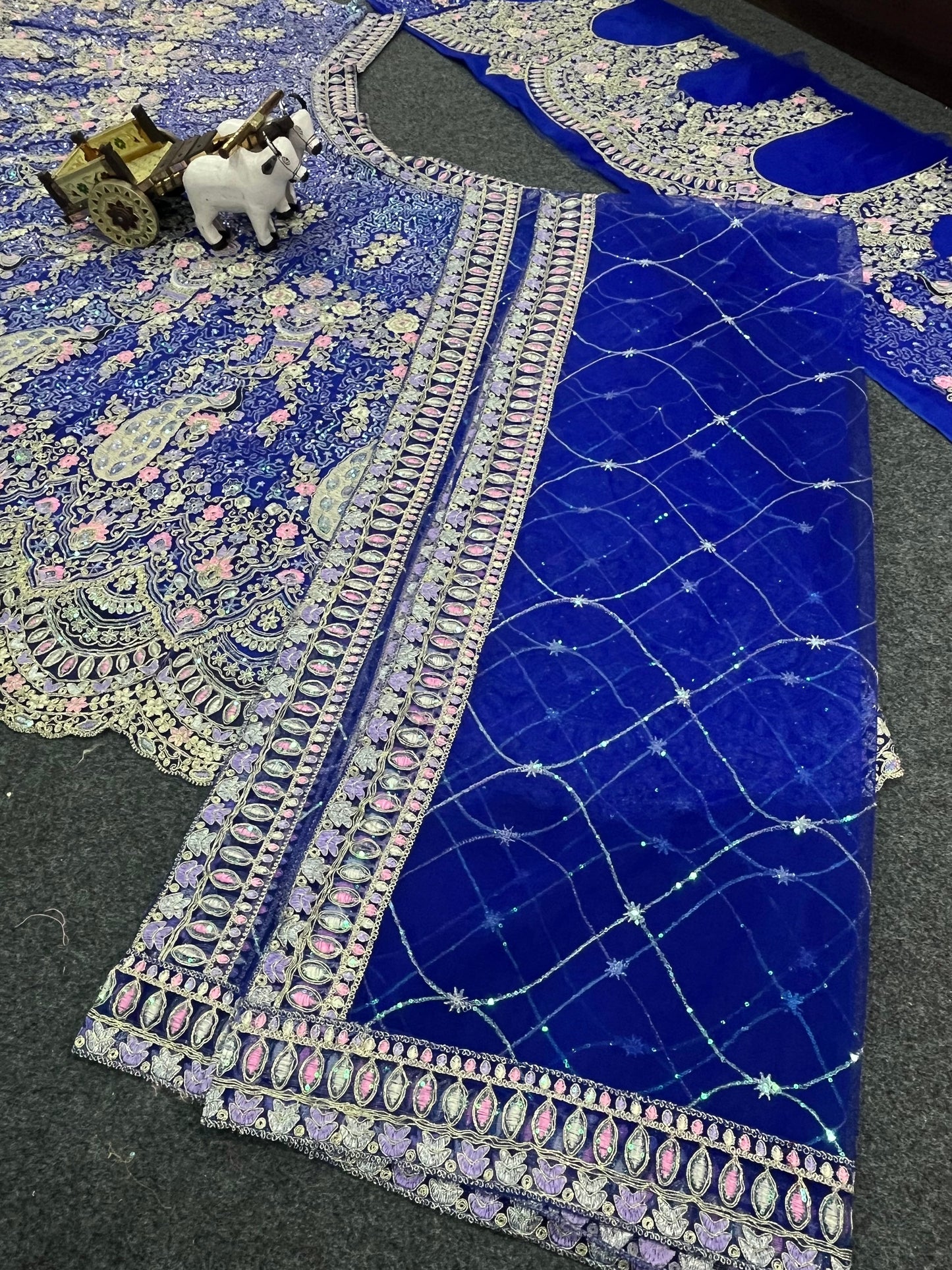 Rani Pink Color Soft Net Coding Embroidered Work Lehenga Choli