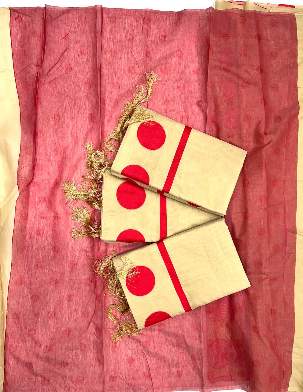 Amazing Soft Lilan Slab Jacquard Weaving Saree