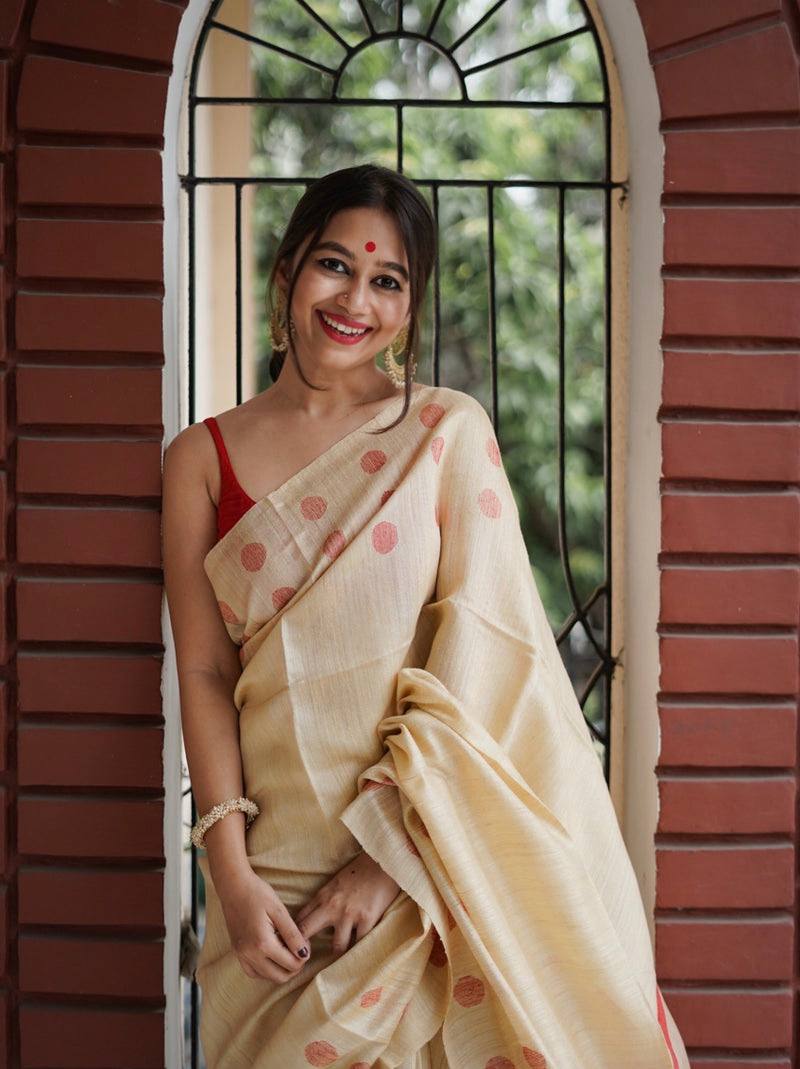 Amazing Soft Lilan Slab Jacquard Weaving Saree