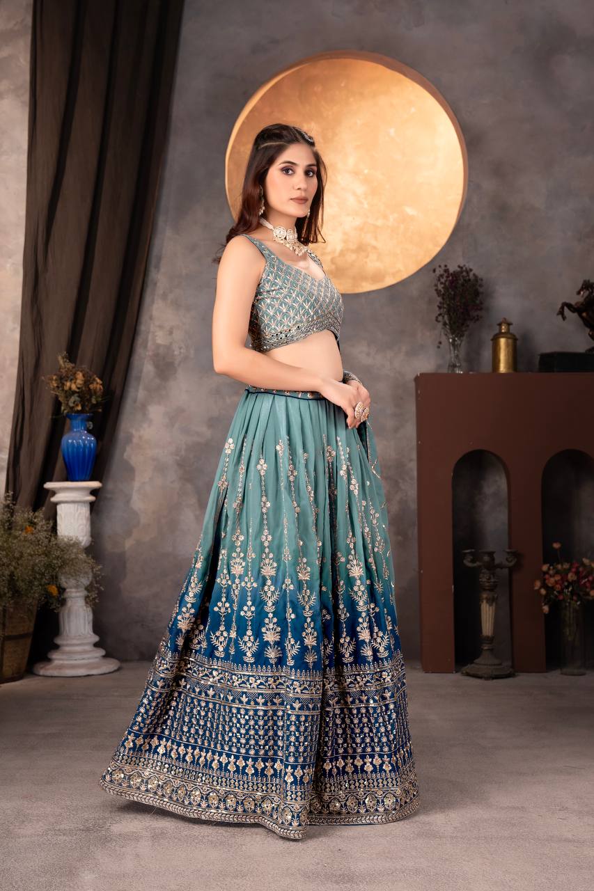 Wedding Wear Georgette Lehenga Choli