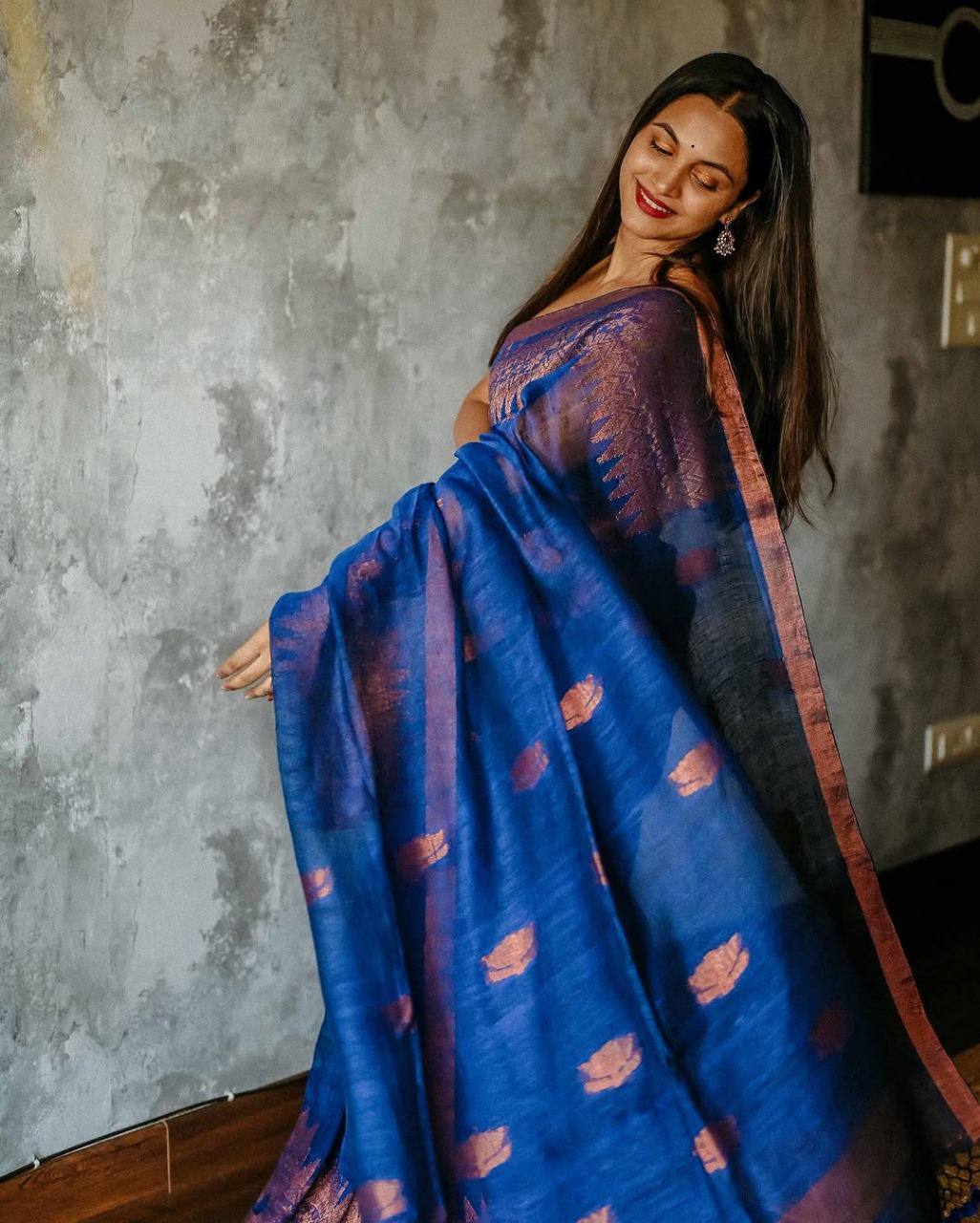 Soft Lilan Slab Beautiful Rich Pallu And Slab Weaving Work Designer Saree