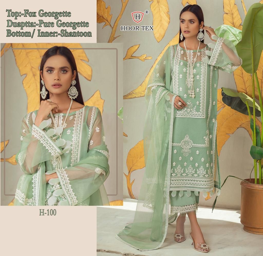 Beautiful Georgette Fabric Embroidery Work Salwar Suit