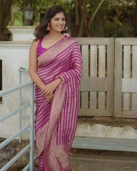 Designer Lining Rich Pallu & Jaquard Work Soft Silk Saree
