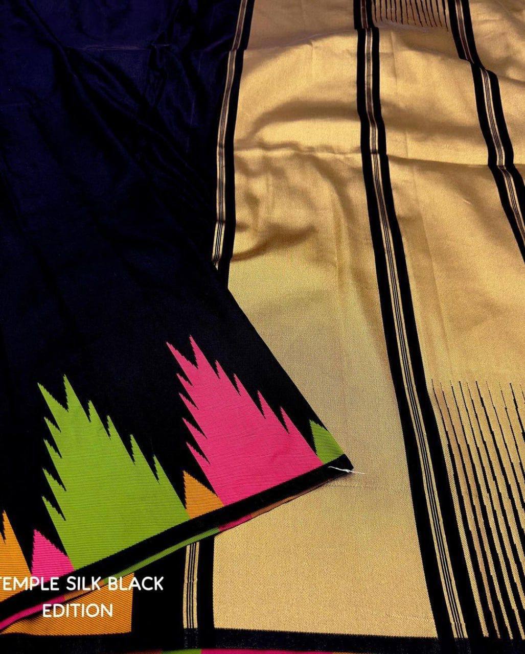 Soft Lichi Silk Beautiful Rich Pallu Jacquard Weaving Saree