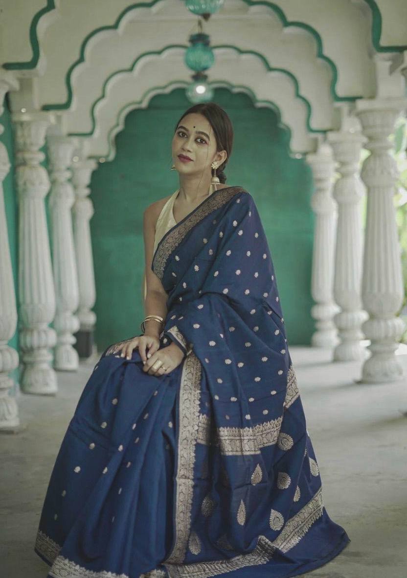 Beautiful Rich Pallu Slab Weaving Designer Saree With Fancy Blouse