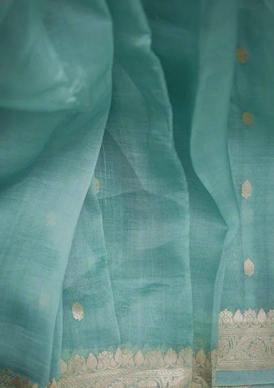 Beautiful Rich Pallu Slab Weaving Designer Saree With Fancy Blouse