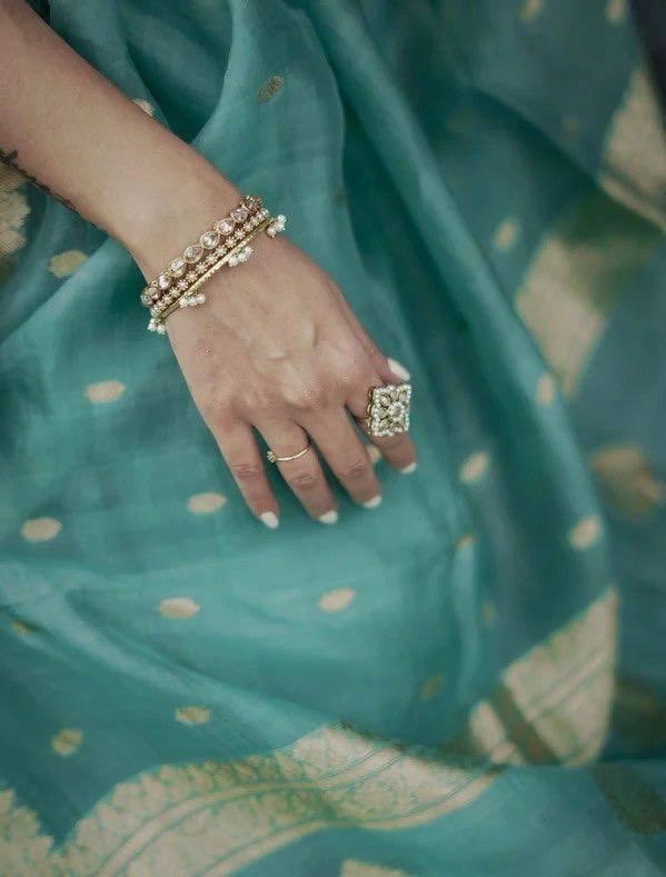 Beautiful Rich Pallu Slab Weaving Designer Saree With Fancy Blouse