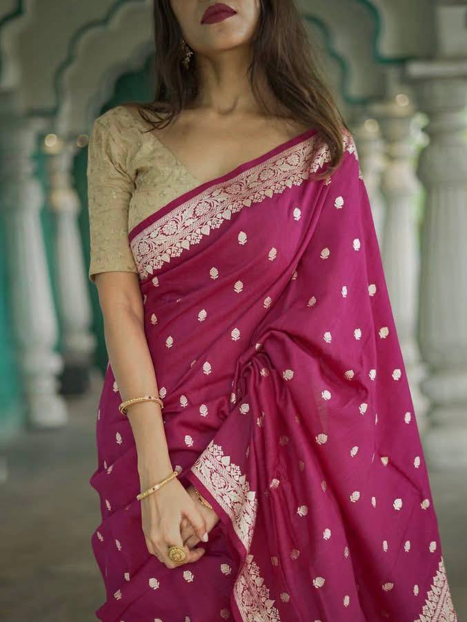 Beautiful Rich Pallu Slab Weaving Designer Saree With Fancy Blouse