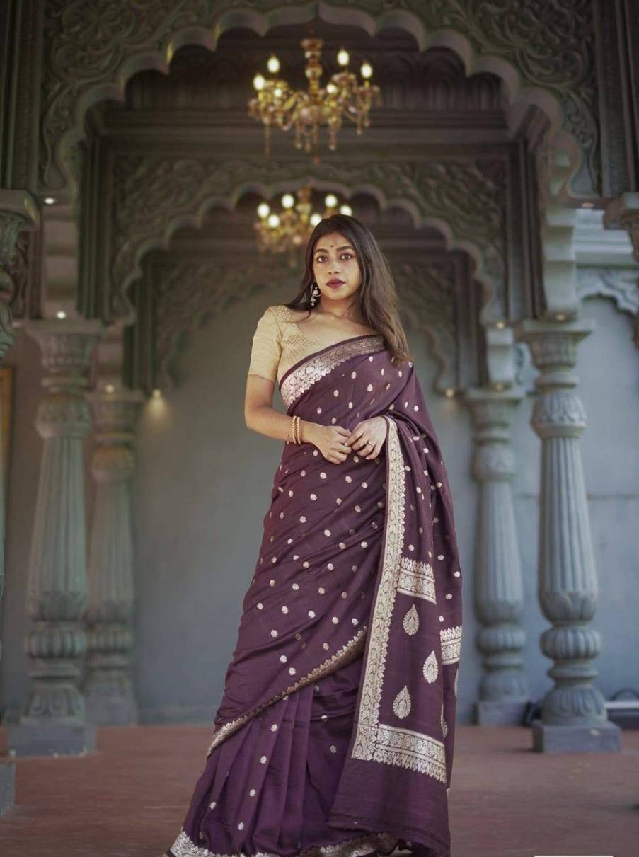 Beautiful Rich Pallu Slab Weaving Designer Saree With Fancy Blouse