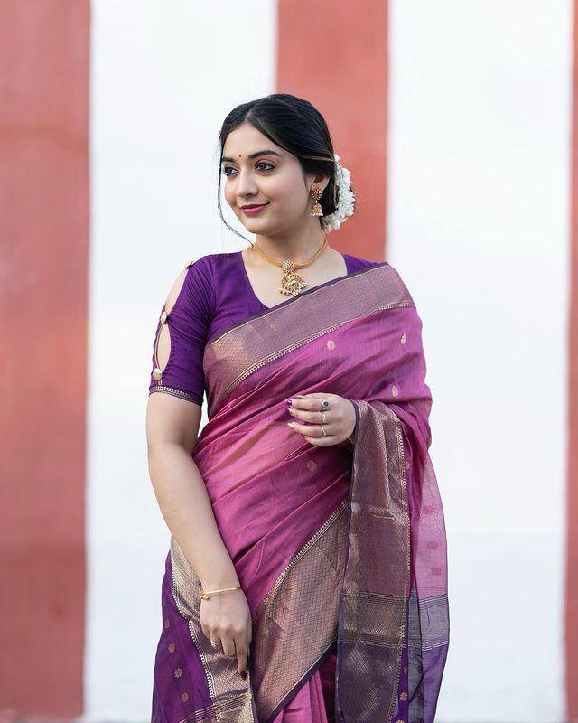 Amazing Soft Slab Lilan Beautiful Slab Weaving Saree