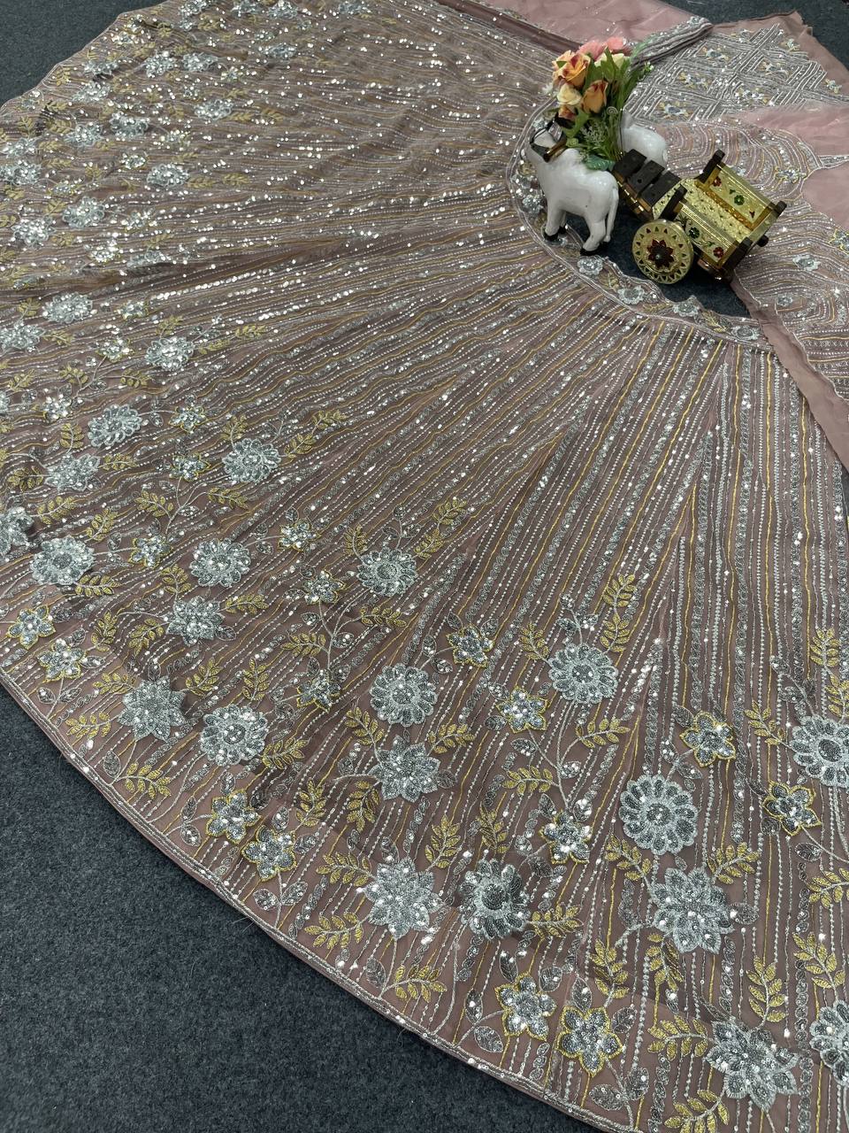 Wedding Wear Soft Net Lehenga Choli