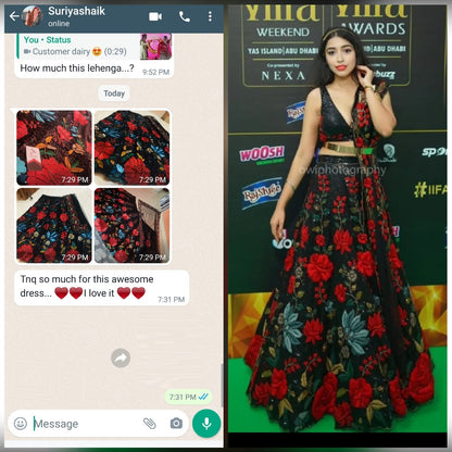 Designer Black Soft Net Sequence Work Wedding Wear Lehenga Choli