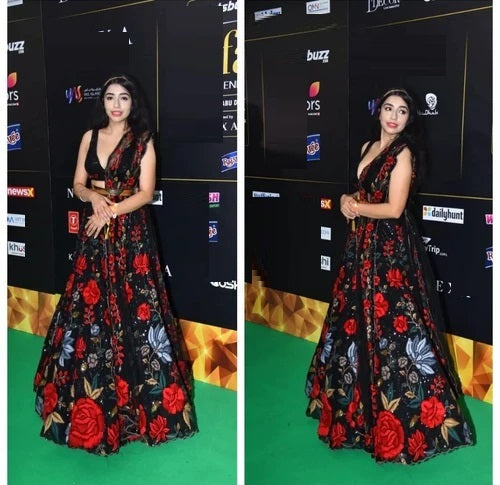Designer Black Soft Net Sequence Work Wedding Wear Lehenga Choli