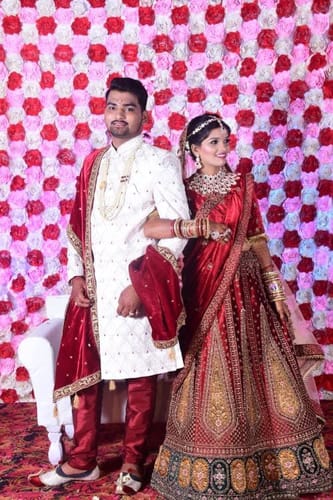 Bridal Wear Lycra Velvet Zarkan Work Multi Colour Double Duppata & Double Cancan Lehenga Choli