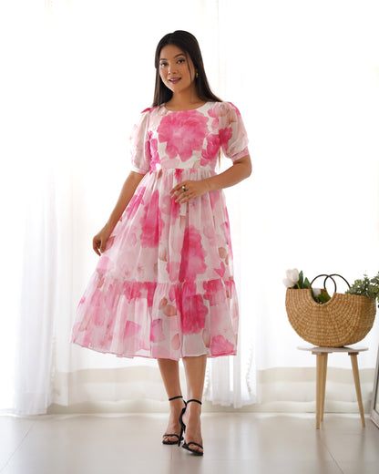 Aashna ~ One Piece Organza Silk For Girls Wear