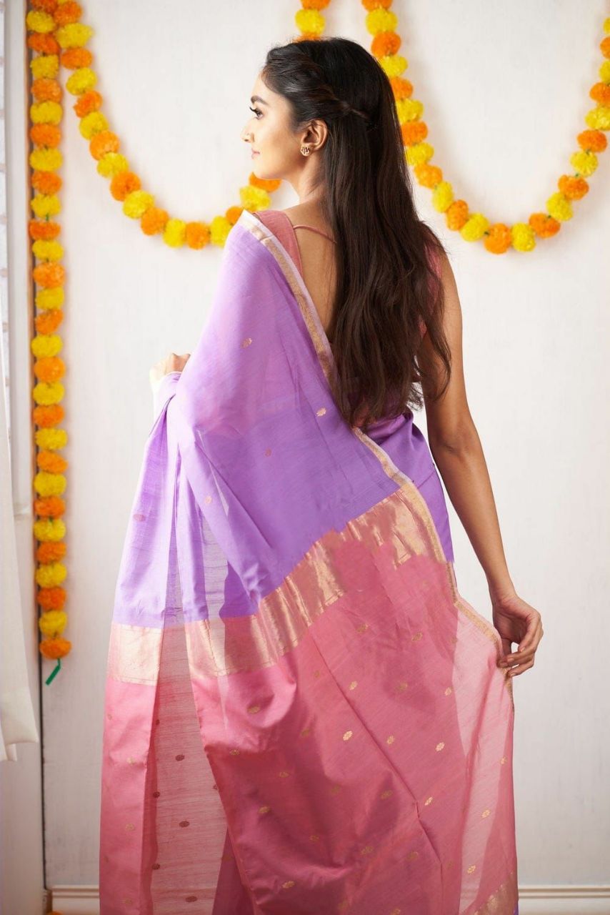 Slab Lilan Rich Pallu Jacquard Weaving Saree