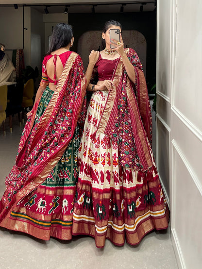 Function Wear Patola Printed Silk Lehenga Choli