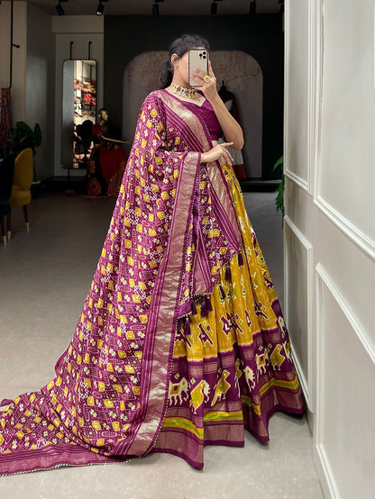 Function Wear Patola Printed Silk Lehenga Choli