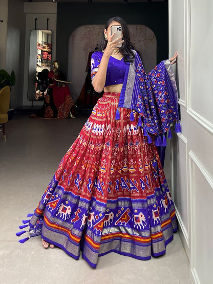 Function Wear Patola Printed Silk Lehenga Choli
