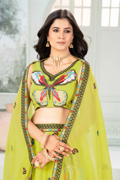 Butterfly Bliss designer lehnga