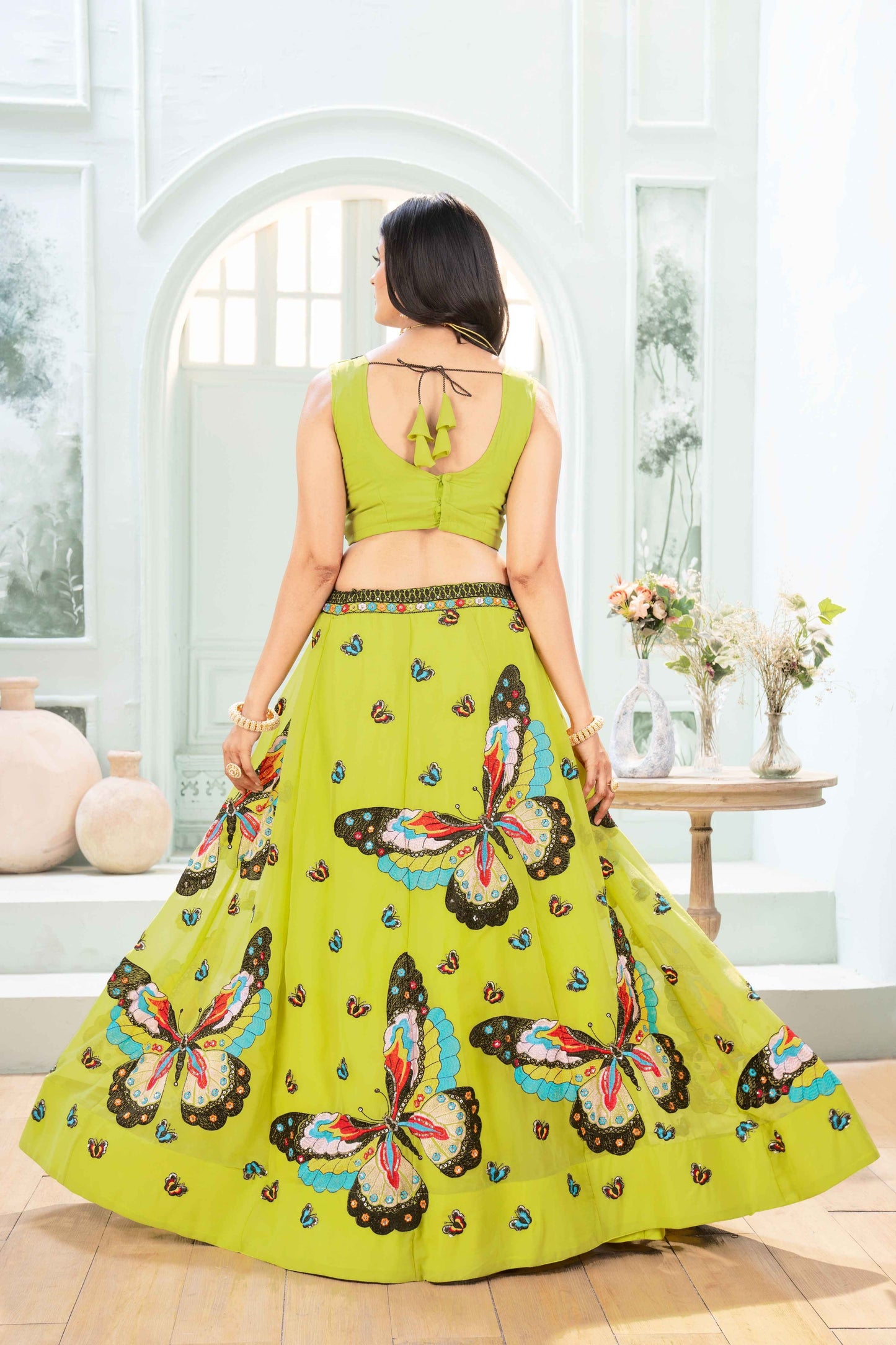 Butterfly Bliss designer lehnga