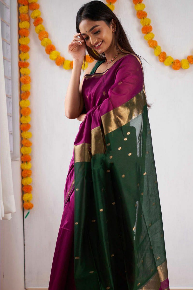Slab Lilan Rich Pallu Jacquard Weaving Saree