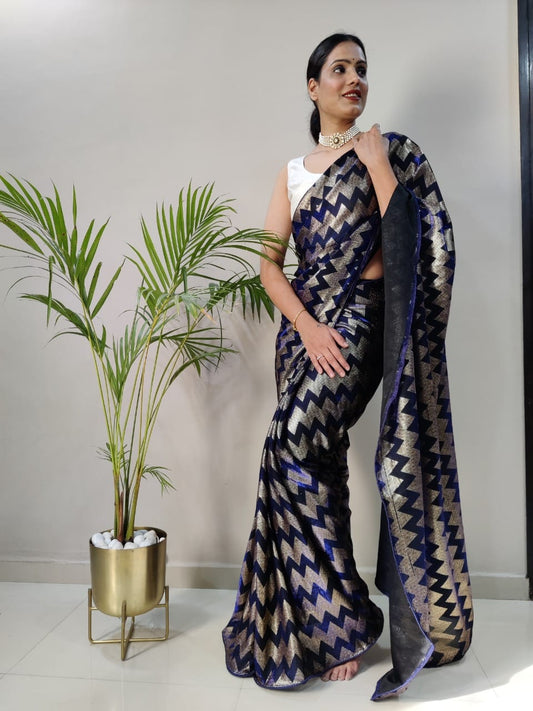 Ready To Wear 1 min Saree For Women