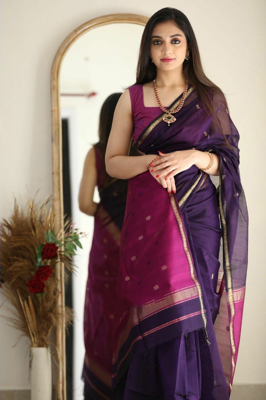 Slab Lilan Rich Pallu Jacquard Weaving Saree