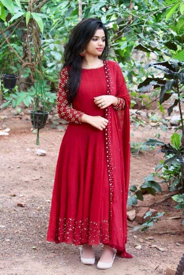 Embroidary And Moti Worked Full Stiched Gown With Moti Worked Duppta