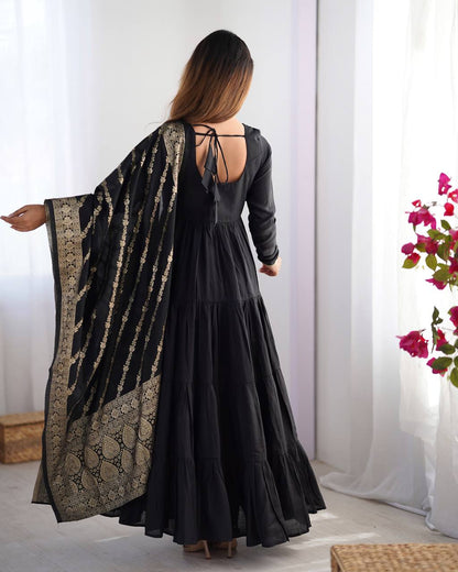Sauber Pattern Ready to Wear Gown For Girls Wear