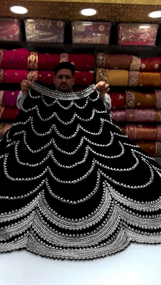 Black Georgette Lehenga Choli