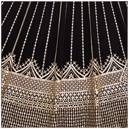 Black Georgette Lehenga Choli