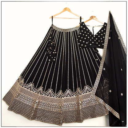 Black Georgette Lehenga Choli