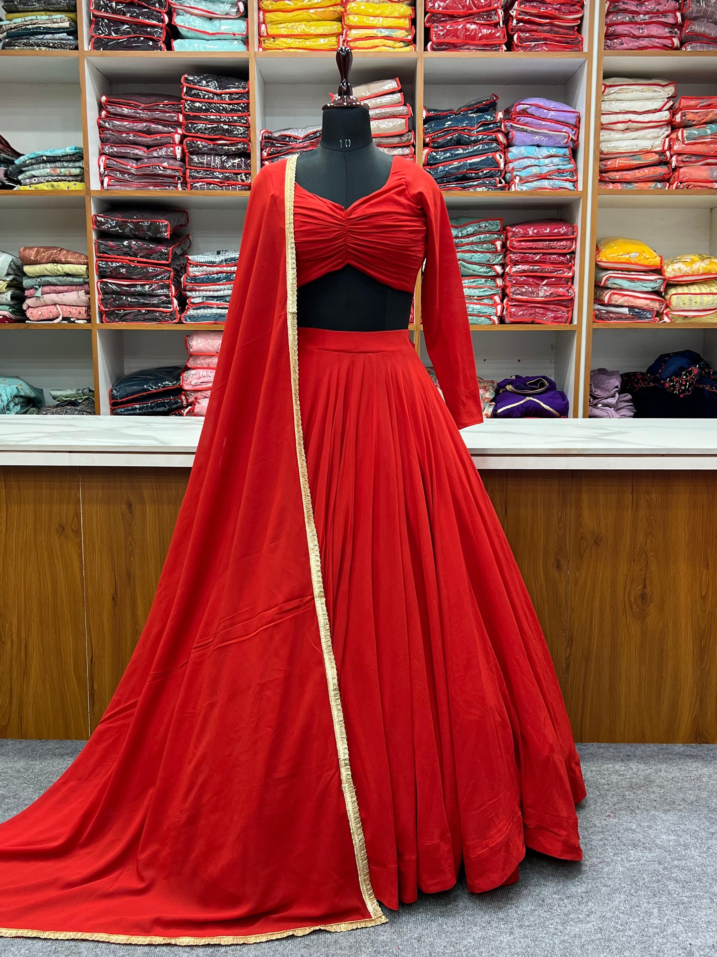 Sauber Pattern Ready to Wear Gown For Girls Wear
