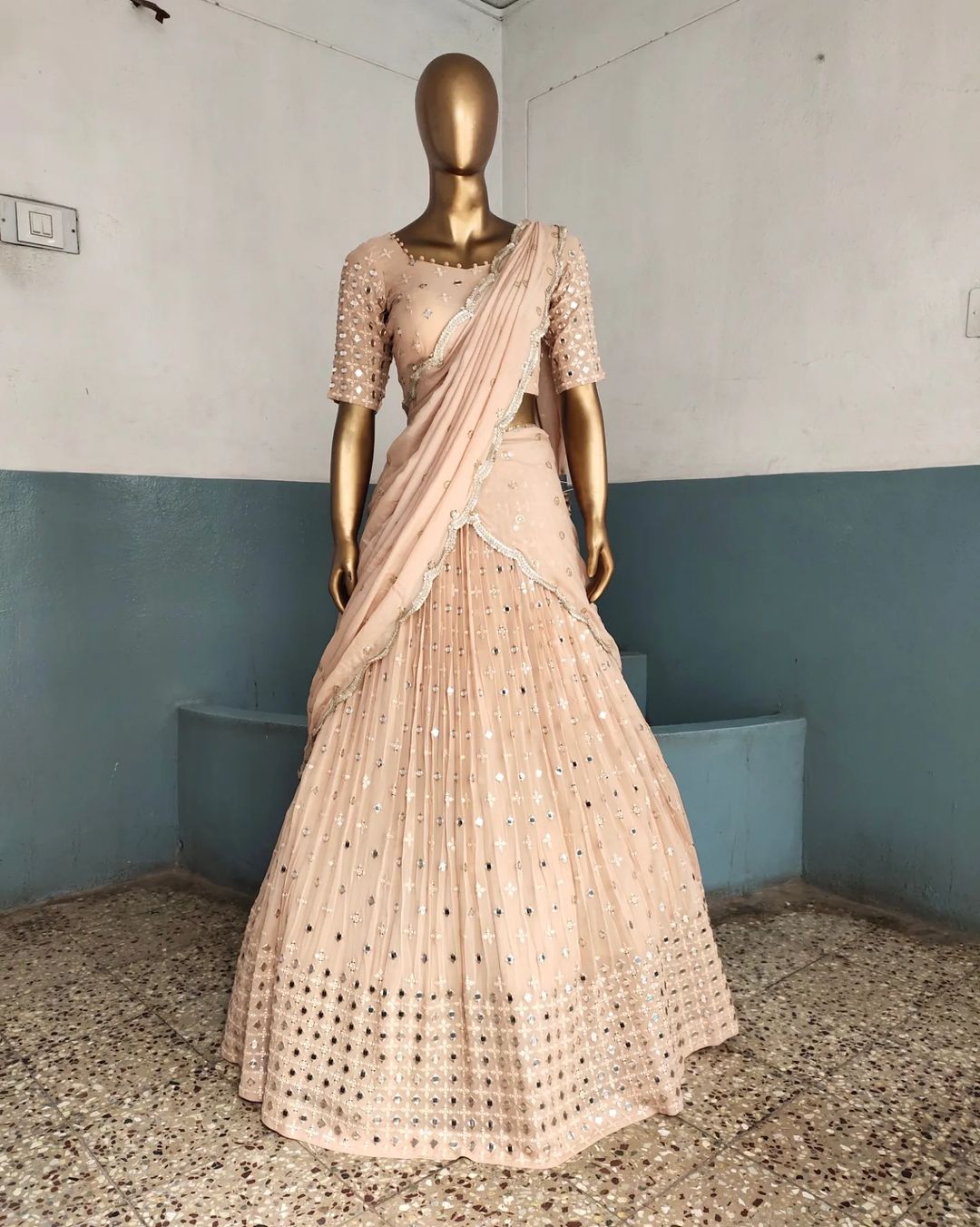 Function Wear Georgette Sequence Work Viral Lehenga Choli