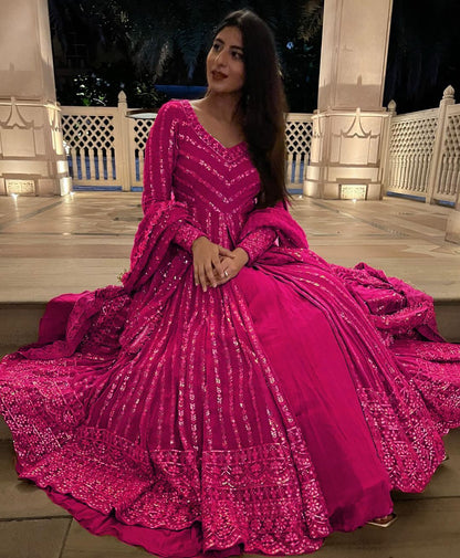 Party Wear Stitched Top With Lehenga Dupatta