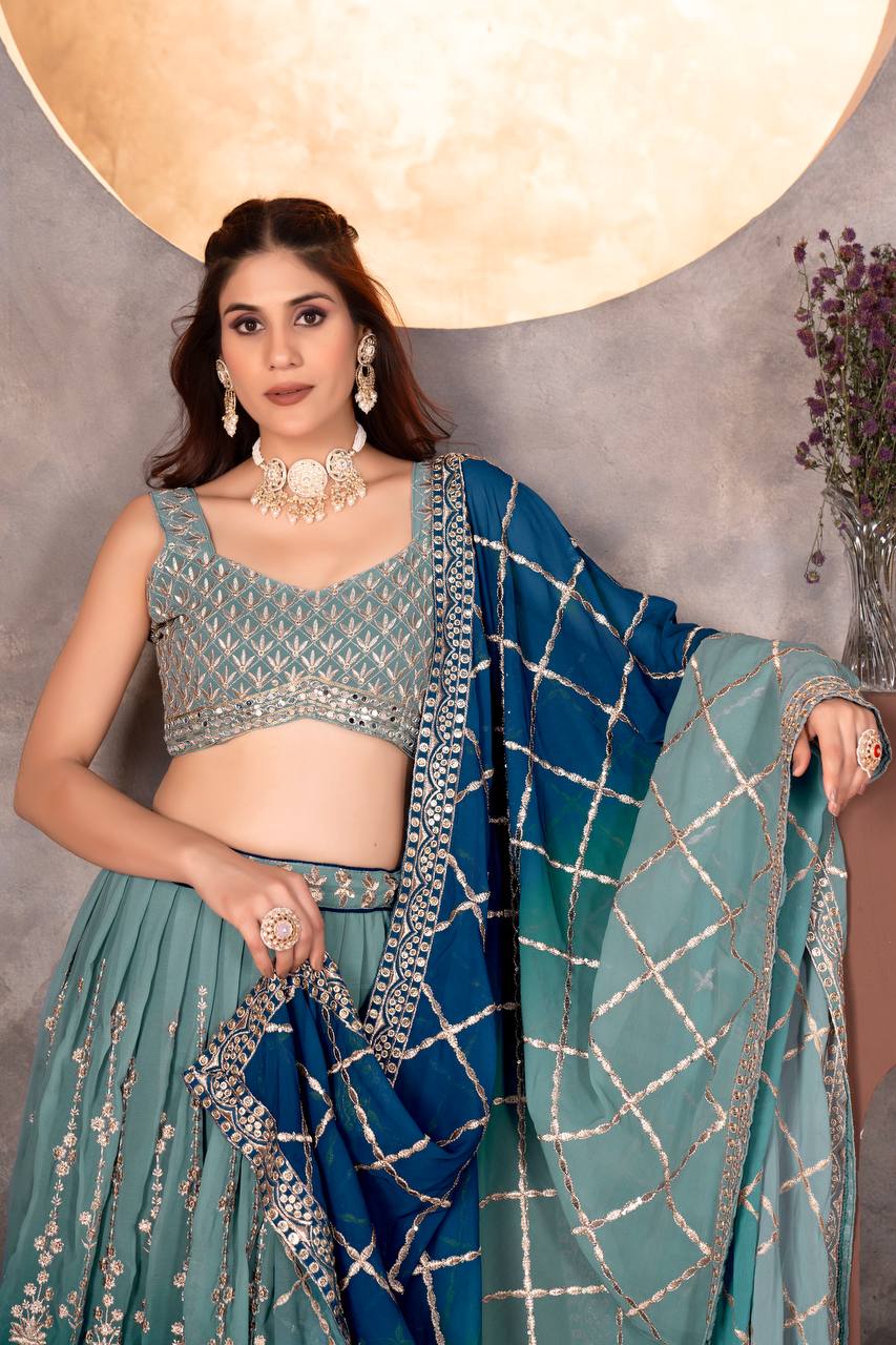 Wedding Wear Georgette Lehenga Choli