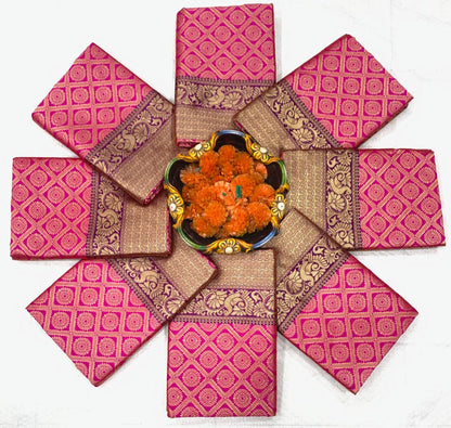 Soft Lichi Silk Wedding Wear Saree
