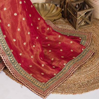 Beautiful Saree On Jimmy Silk Fabric With Thread  Sequence Work