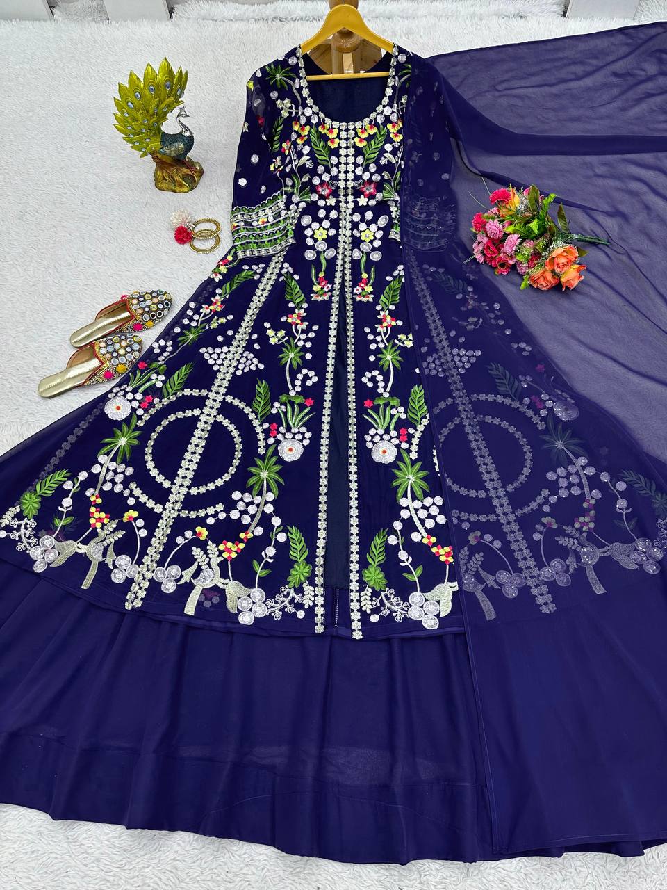 Wedding & Festival Wear Beautiful Top , Lehenga with Dupatta For Woman