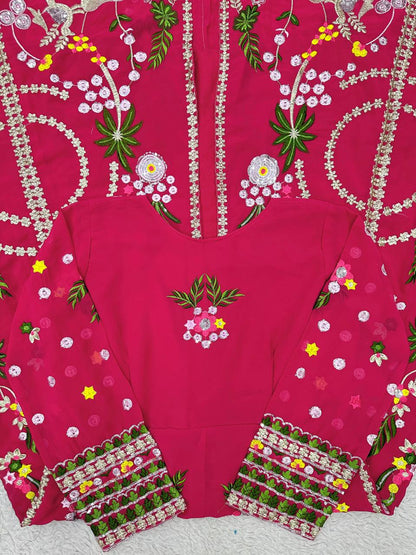 Wedding & Festival Wear Beautiful Top , Lehenga with Dupatta For Woman