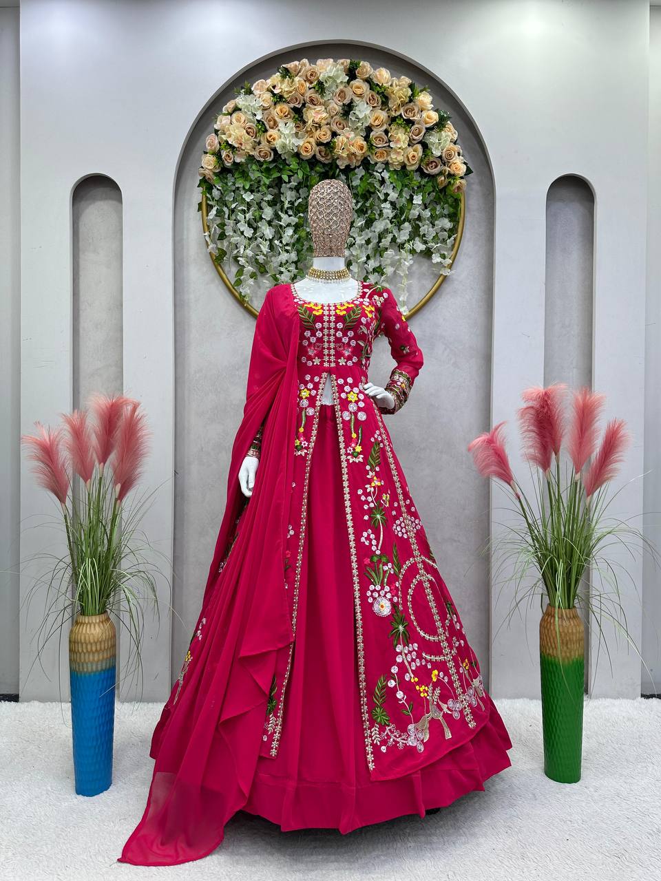 Wedding & Festival Wear Beautiful Top , Lehenga with Dupatta For Woman