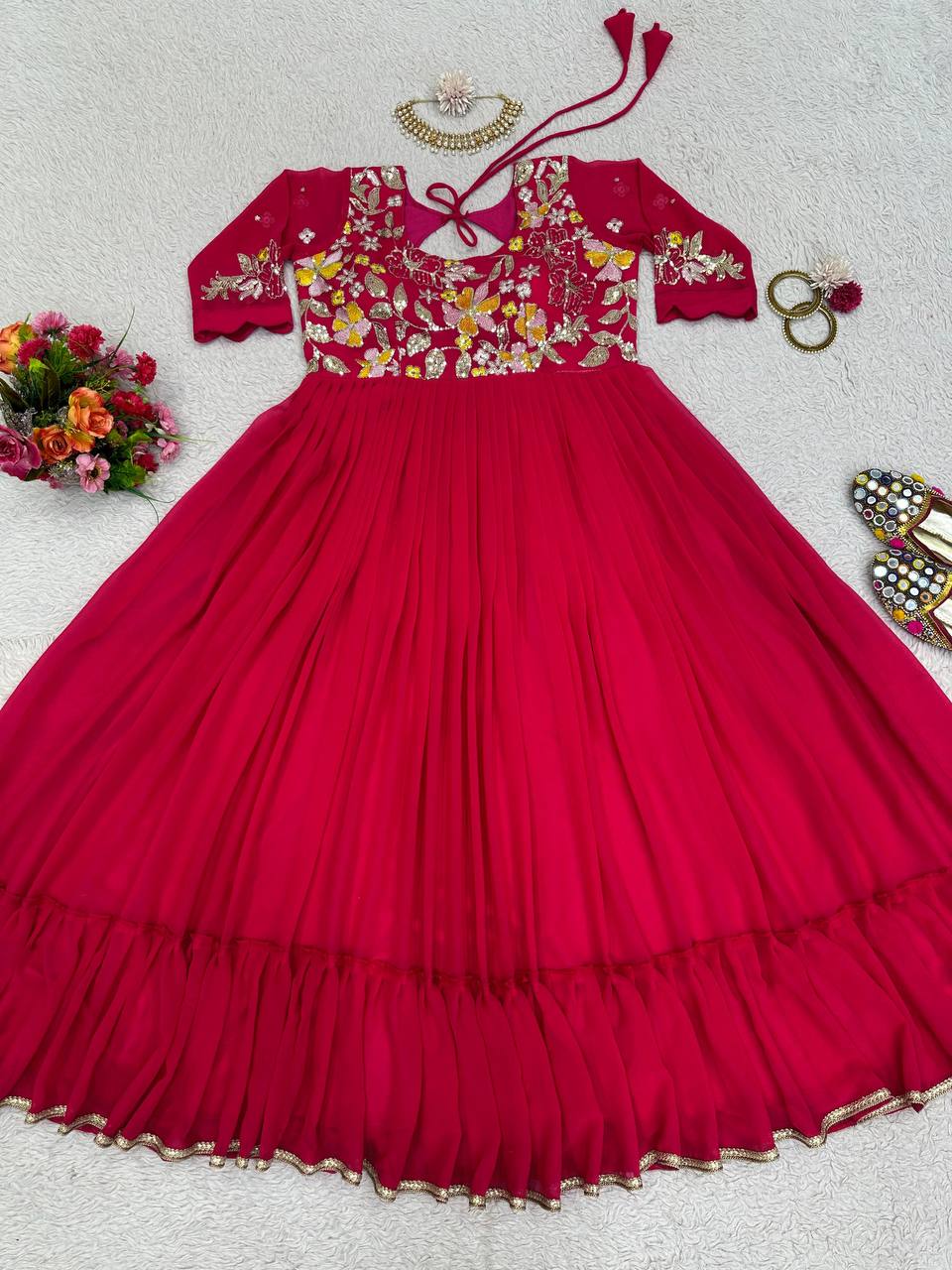 Attractive Designer Anarkali Suit For Festival Wedding Season