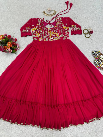 Attractive Designer Anarkali Suit For Festival Wedding Season