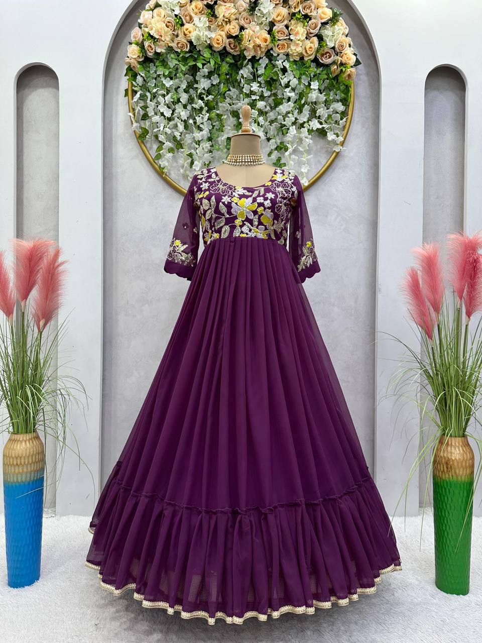 Attractive Designer Anarkali Suit For Festival Wedding Season