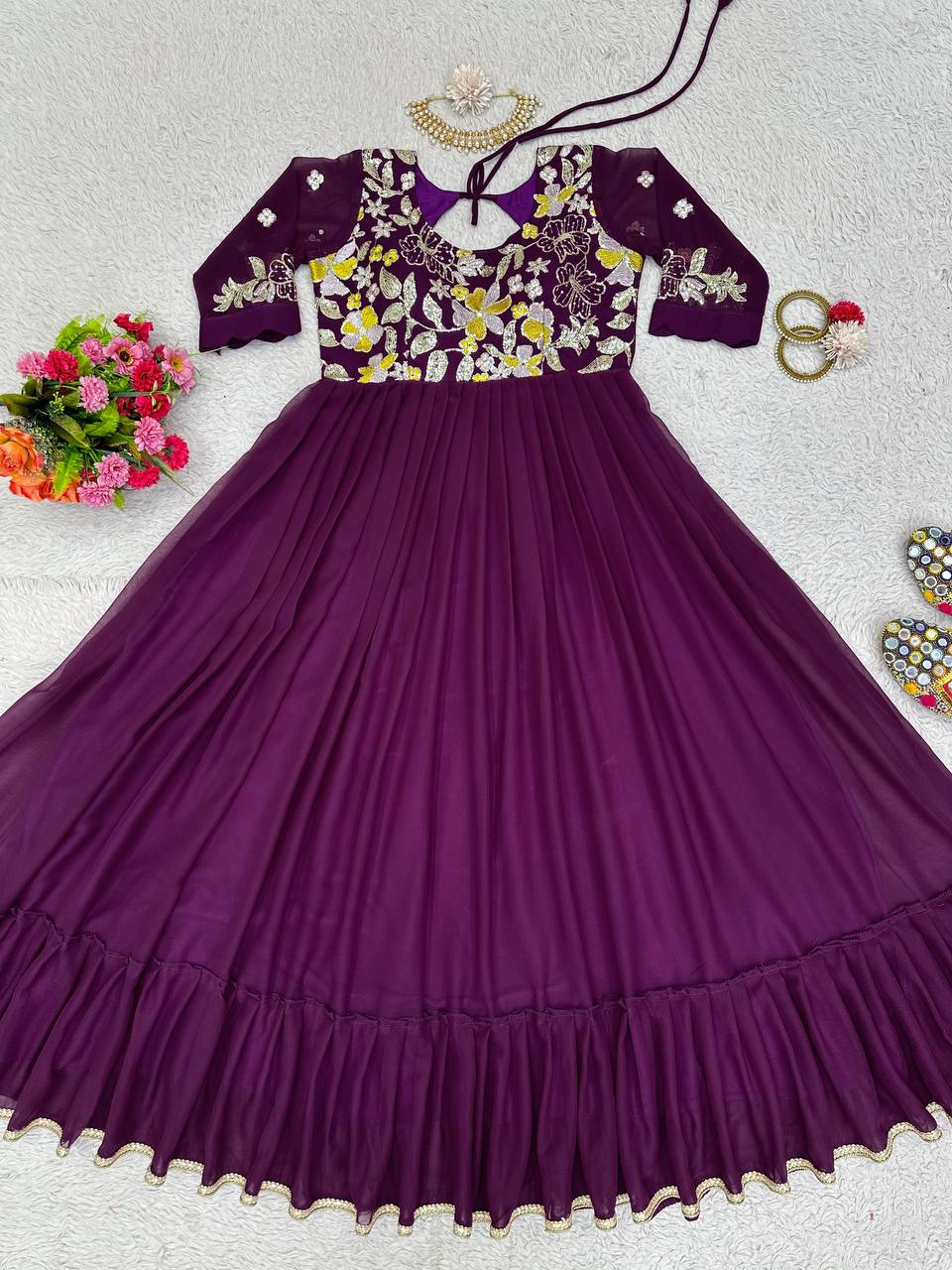 Attractive Designer Anarkali Suit For Festival Wedding Season
