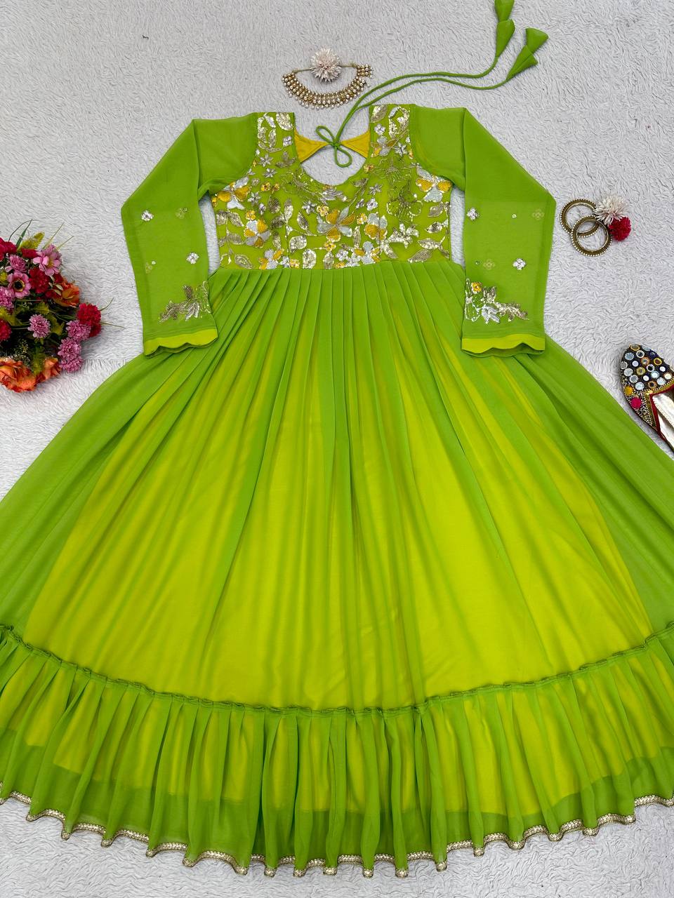 Attractive Designer Anarkali Suit For Festival Wedding Season