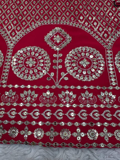 Beautiful Designer Pink Gharara Suit On Occasion Wear