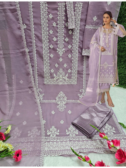 Beautiful Georgette Fabric Embroidery Work Salwar Suit